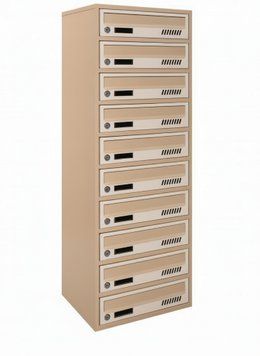 Поштова скринька секційна steelbox Е2-10.А (RAL 1001/1015)/10 шт 22110301 фото