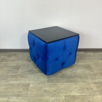 Пуф-трансформер 5в1 Остин-1 со столиком велюр синий/черный 9-5-9003 4060040209050 фото