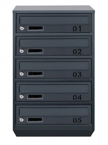 Поштова скринька секційна steelbox Е1-05.B (RAL 7016) 21050202 фото