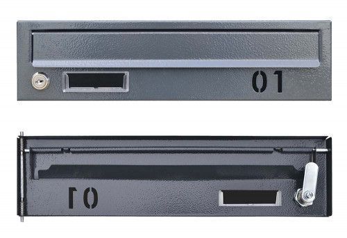 Поштова скринька секційна steelbox Е1-05.B (RAL 7016) 21050202 фото
