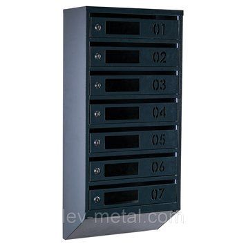 Ящик почтовый многосекционный ЯП07D (антрацитовый) 21005870 фото