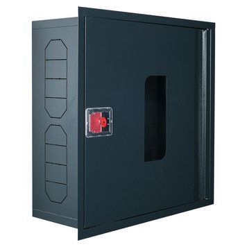 Шафа пожежна steelbox ШП-В 60/60 (RAL 7016) (вбудована, без задньої стінки, антрацит, 600х600х230 мм) 33060613 фото