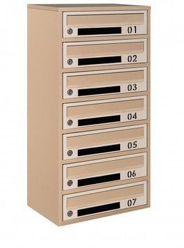 Почтовый ящик секционный steelbox Е2-07.D (RAL 1001/1015) 22070304 фото