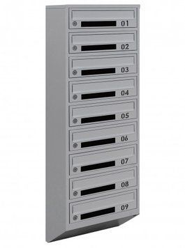 Поштова скринька секційна steelbox Е1-09.D (RAL 7035) 21090104 фото