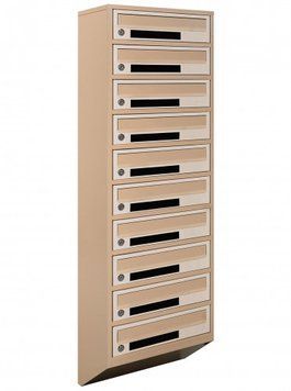 Поштова скринька секційна steelbox Е1-10.C (RAL 1001/1015)/10 шт 21110303 фото