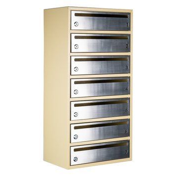 Почтовый ящик секционный steelbox Е2-07.F (RAL 1001/1015) 22070305 фото