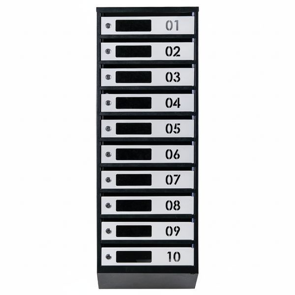 Ящик почтовый многосекционный ЯП10D (черно-серый) 11551900 фото