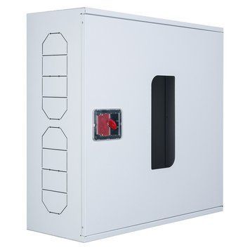 Шафа пожежна steelbox ШП-Н 60/60 (RAL 9003) (навісна, без задньої стінки, біла, 600х600х230 мм)/30 шт 31060632/Г1 фото
